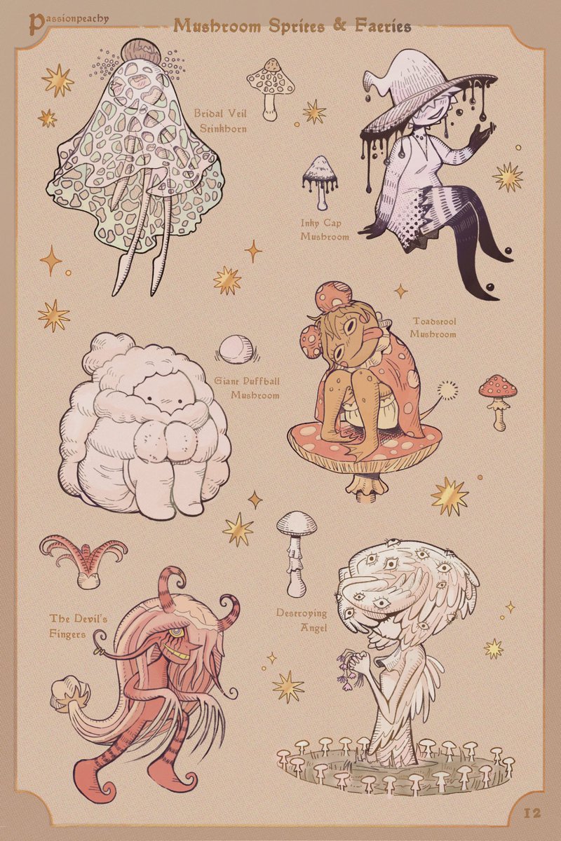 mushroom sprites & faeries 🍄