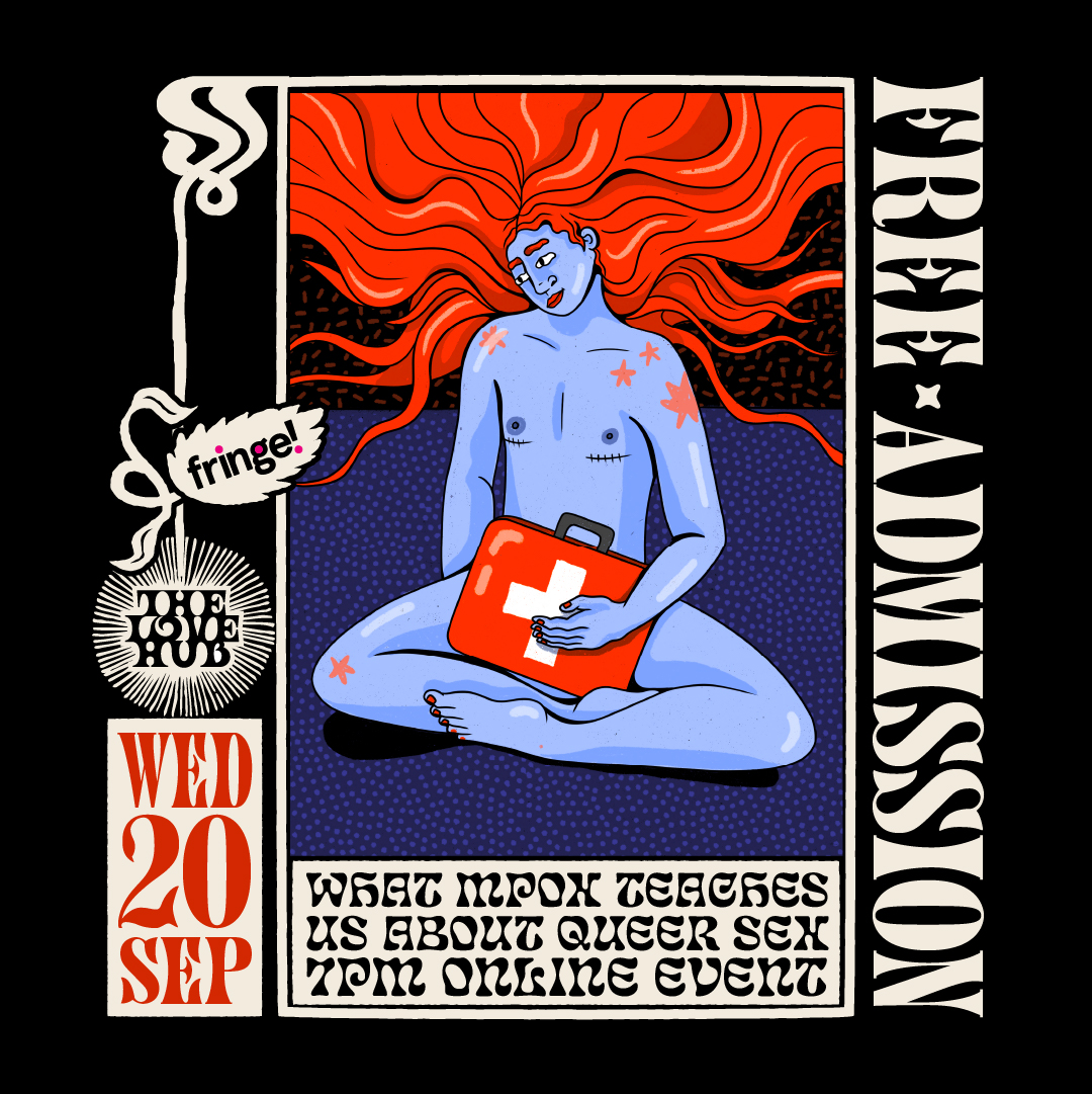 Tomorrow! Weds 20 Sept 2023 - 7pm UK time

Our third Love Hub online session at part of <a href="/fringefilmfest/">Fringe! Queer Film & Arts Fest</a>: What MPOX teaches us about queer sex with <a href="/WeAreQueerAF/">QueerAF</a> 

With: @DrWillN + <a href="/profchloeorkin/">@profchloeorkin.bsky.social</a> + <a href="/HarunTulunay/">Harun. The poxie one.</a> + <a href="/mynamesmartin/">Martin Joseph</a> 

FREE sign up - link.outsavvy.com/lh-mpox
