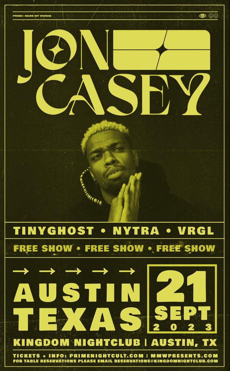 VRGLmusic's tweet photo. HEY YALLS

Opening for @joncaseybeats at @KngdmAustin this Thursday 10pm - 11pm would love to see some of yall there! https://t.co/rMohfWRrgr