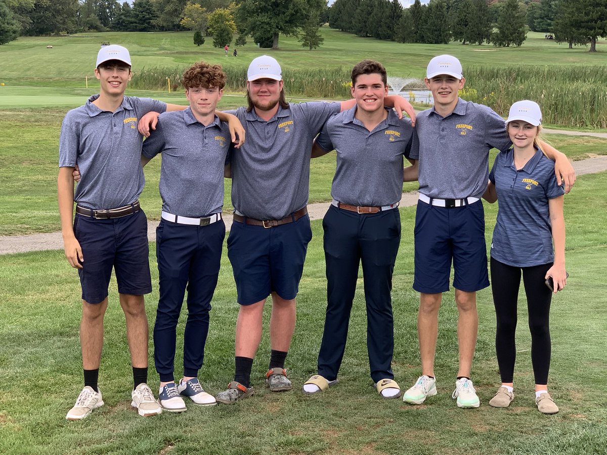 FreeportGolf's tweet photo. Six Freeport golfers advance to WPIAL Championships from sectional qualifiers.

Boys @buffalo_golf (target 85): Jayden Diehl &amp; Stephen Evans (78s), Cam Zigo (80), Ethan Crooks (81), Matt Ziembicki-Reedy (84)

Girls at Fox Chapel GC (target 95): Lillie Snow (92)

@FASD_Athletics https://t.co/CulFFhSWOl