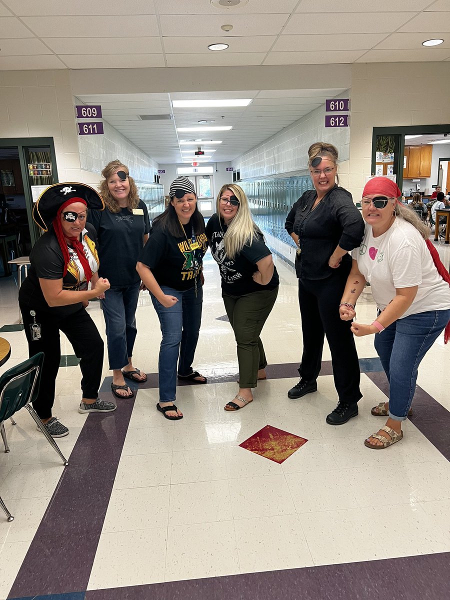 Talk like a Pirate Day and the teachers dressed like one. <a href="/WMSTimberwolves/">Wildwood Timberwolves</a>