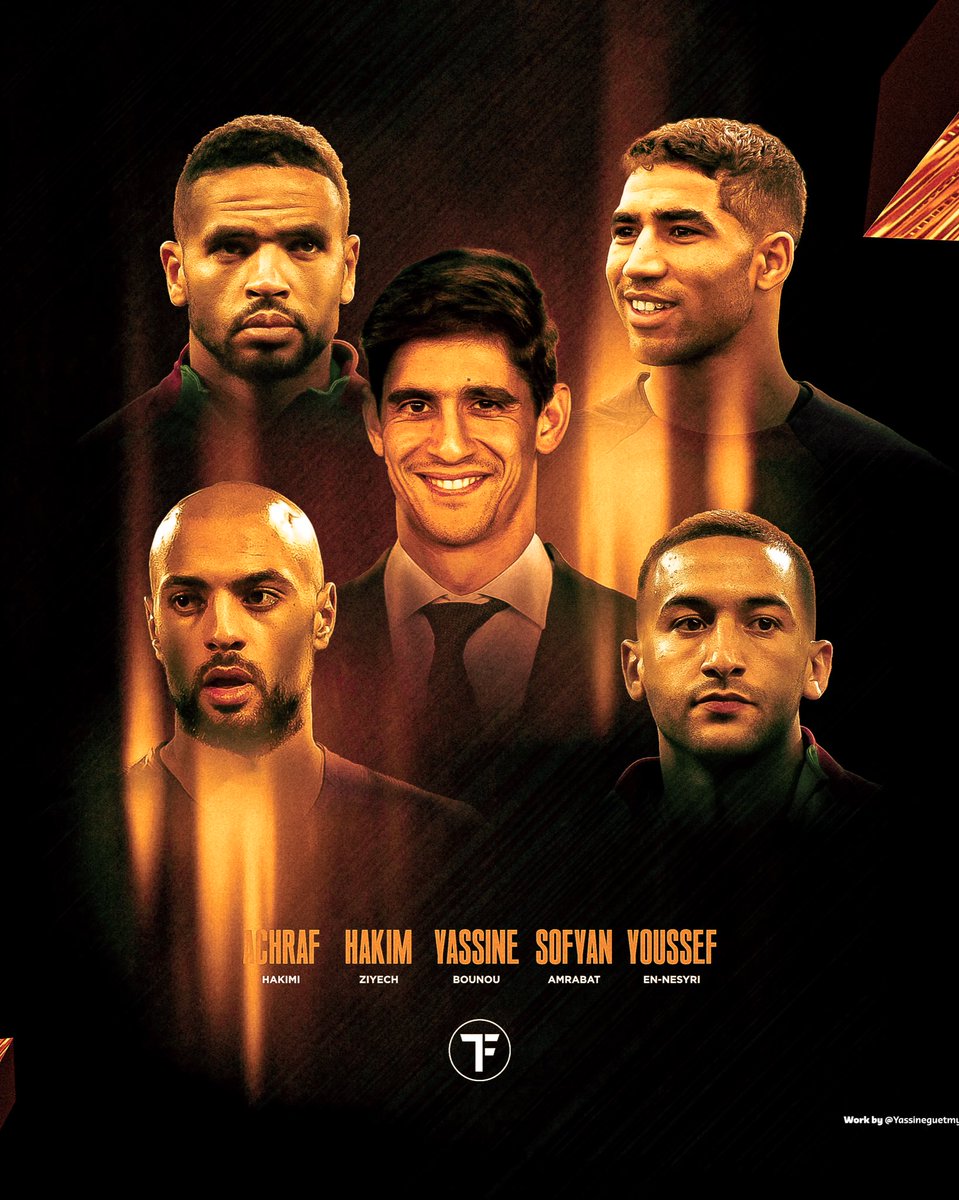 TFT_Morocco's tweet photo. Les 5 joueurs nominés pour le ballon d’or marocain 2022-2023 🇲🇦🔥 https://t.co/Gr13chMp89