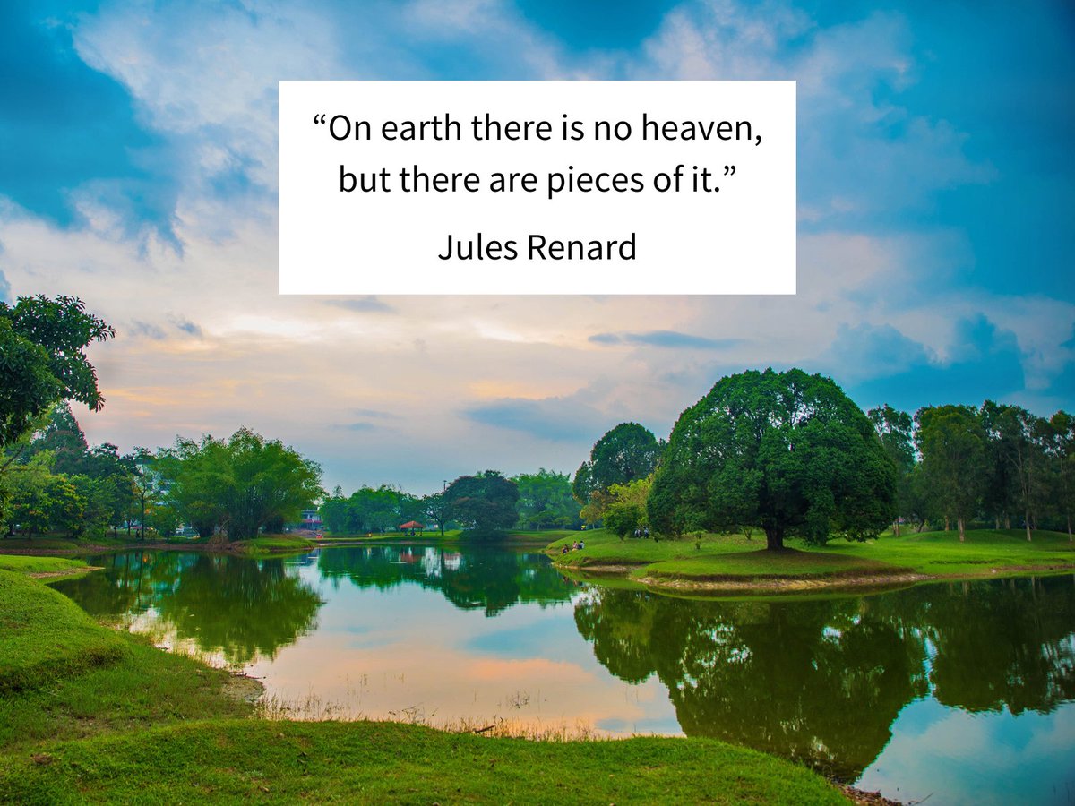 BioBoostNest's tweet image. Wherever your piece of heaven may be, we hope you find time to enjoy it amid the bustle of a new season.

#quote #nature