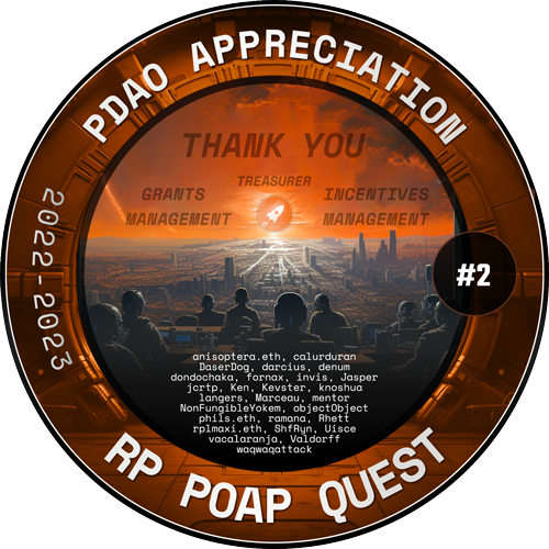 shf_ryn's tweet photo. This POAP recognizes the remarkable volunteers of the Rocket Pool community, including those who've served on the management committee or taken on the role of treasurer. To earn this unique POAP, express your appreciation for these volunteers within the RP Discord! https://t.co/xT9KIEpd5P