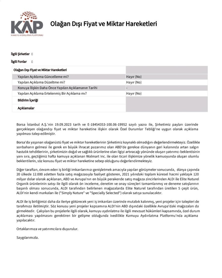 Yıllarca KAP attım, ben böyle bir KAP görmedim. 

Kendinden emin, daha bunlar fragman diyor #ELITE