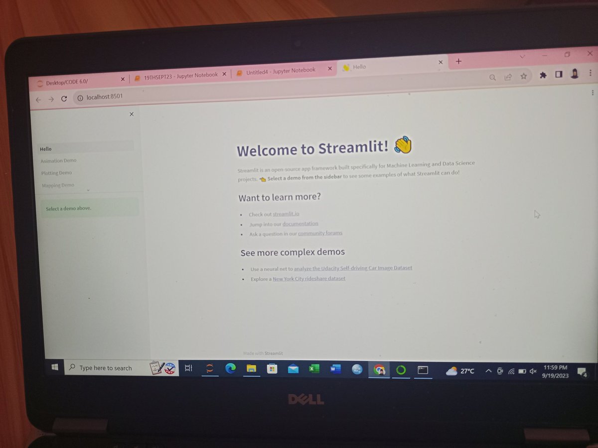 maureen_obeta's tweet image. Well come to streamlit..  
Creating new environment for App building after working at the back end
You need to see the smile on my face..
Data Science be giving me Joy.
@favourabah7 
#code_plateau 
@33_luther87474 
@DanielTok15111 
@emmychesh17 
@pannan9 @PPMFOUNDATION