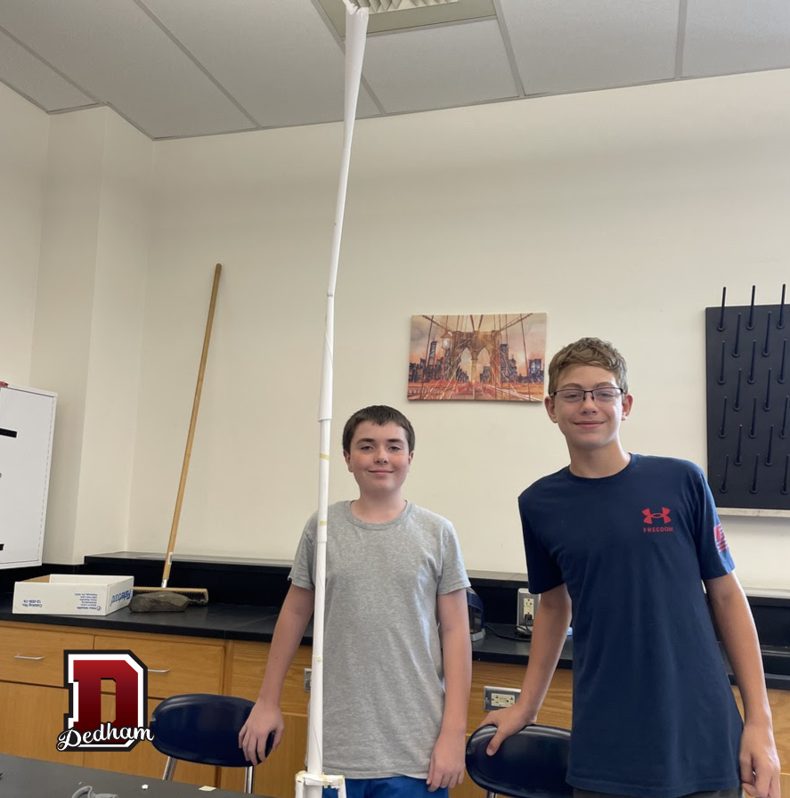 DedhamSchools's tweet photo. Students in Systems Engineering at DMS were challenged to build the tallest free-standing tower with only 5 sheets of paper and 12" of masking tape...and here are the winners with a 58" tower!
#DPSMiddleSchool #DPSSchoolDaySnapshots https://t.co/bACkRLQzQi