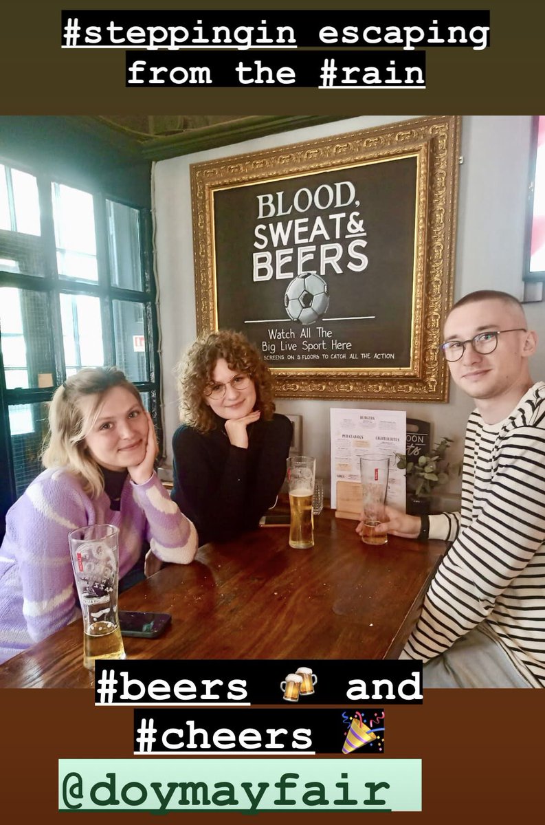 DukeofYorkMayf's tweet image. Escape the rain ☔️ @doymayfair we have many great beers on tap #flinteye #levelhead #AbbotAle #greenekingIPA #EstrellaGalicia #birramoretti and many more