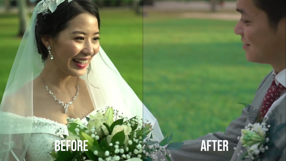 PureSoulWedding's tweet image. Color Correction of frames from a Vimeo Video.
The original Video looks good but the colors looked a bit unnatural. We've Tried to correct the skin tones with creating more contrast.  
#weddingedit #wedding #weddingvideography