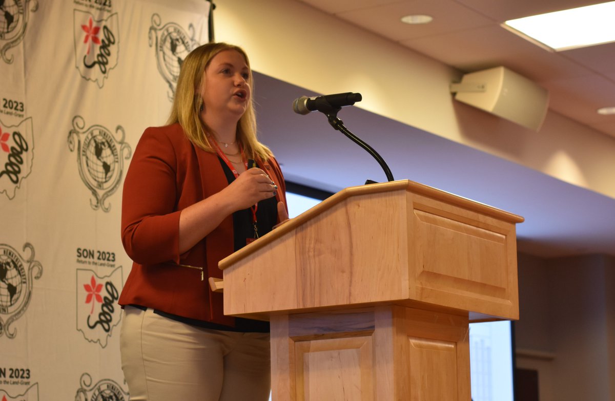 Last month, Ph.D. Candidate Monica Pennewitt attended the 62nd Annual Meeting of the Society of Nematologists held on The Ohio State University campus in Columbus, OH. Monica received a travel award and won first place in the student oral paper competition! Congrats, Monica!