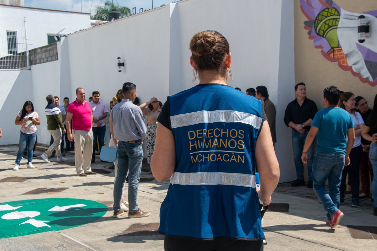 CEDHMichoacan's tweet photo. La #CEDHMichoacán participó en el segundo Simulacro Nacional 2023. #CEDHContigo. https://t.co/UGis7MO3ut