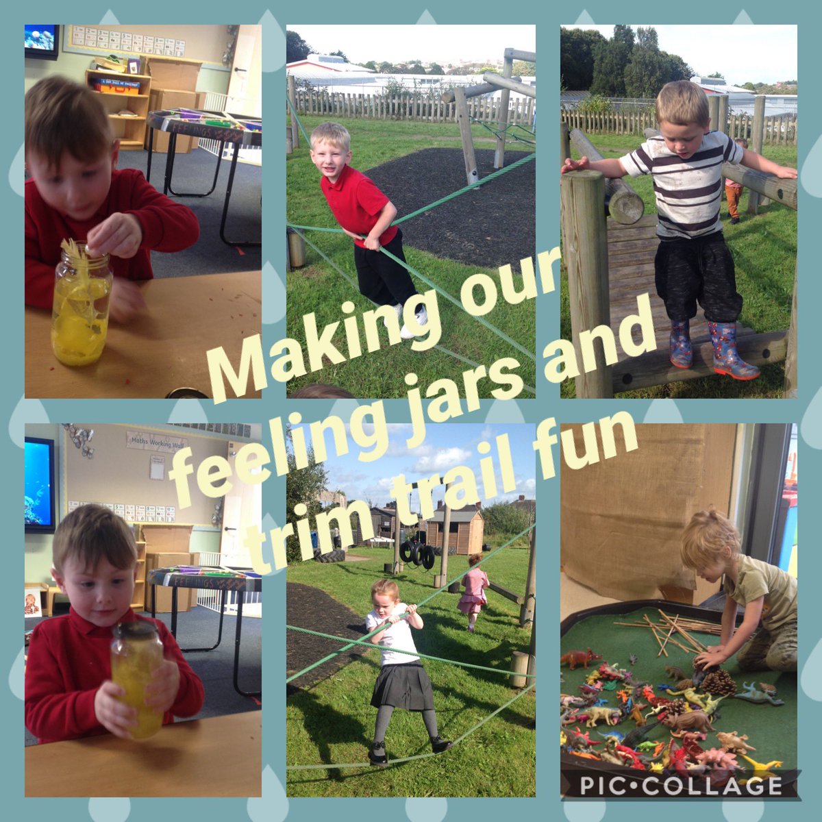 PDCSMARTELLO's tweet photo. We made colour jars showing our feelings just like the Colour Monster and also enjoyed a little bit of trim trail time. Whilst Dosbarth Martello began investigating flavours to make their own bubble tea. Wow - we can’t wait to try them! https://t.co/2m8G9Xjecl