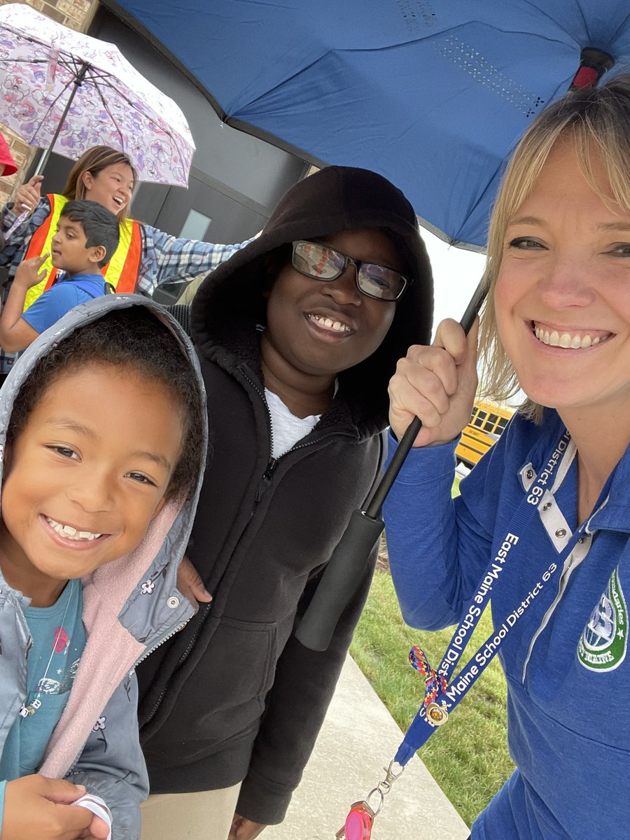 All smiles during our rainy dismissal!