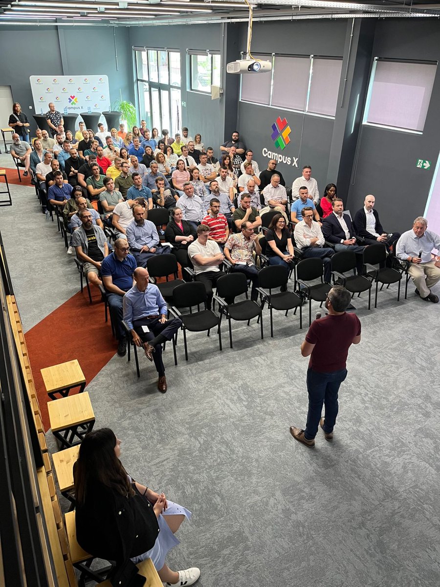 interopio's tweet photo. Today, we proudly host our first in-person, all-company, all-hands meeting at our Sofia office! CEO Leslie Spiro and President Dan Schleifer held the opening presentation to kick off the event. Thank you to all our wonderful colleagues! https://t.co/087fhoRi2e