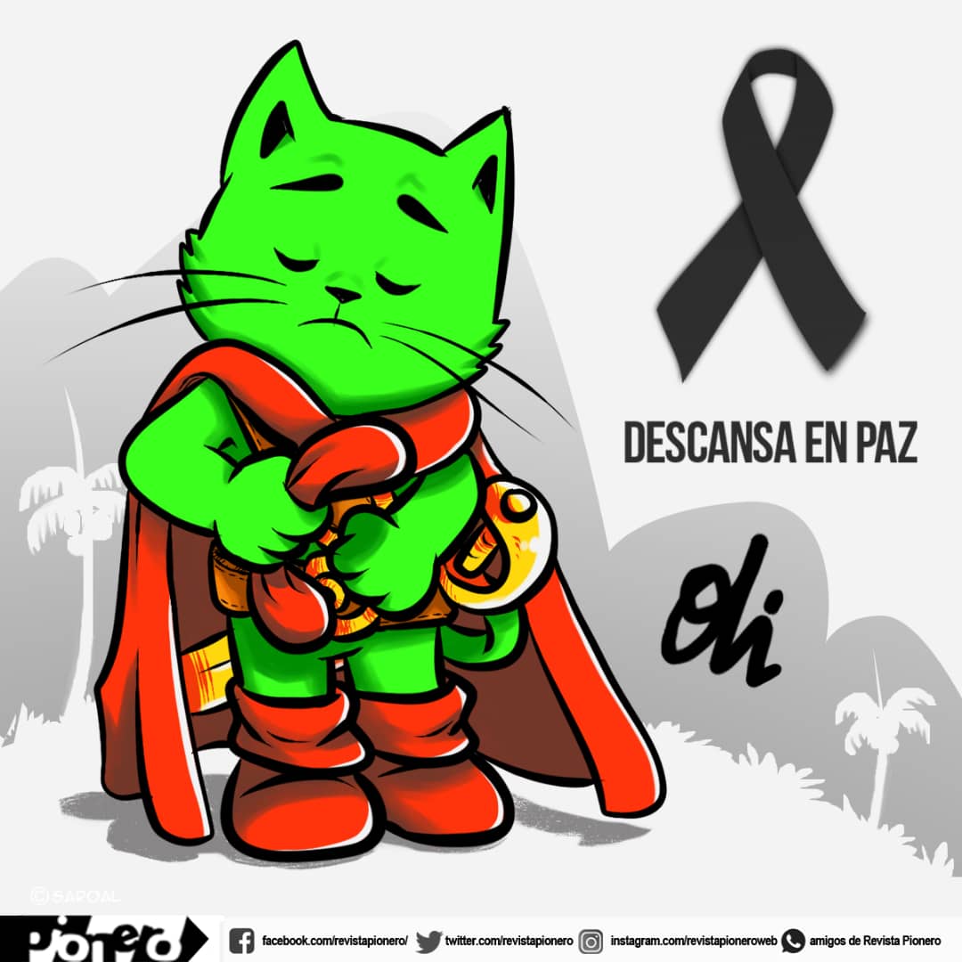 🖤 Triste, muy triste estamos. Falleció Jorge Oliver.😪
.
#jorgeolivermedina  #capitánplin #olivercapitanplin #AnimadosICAIC #vitrinadevalonia #RevistaZunzún
#RevistaPionero #CasaEditoraAbril