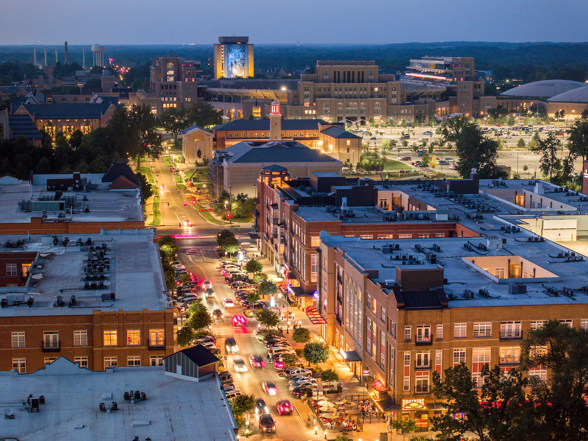 It's hard to imagine campus without Eddy Street Commons to its south.

Decades in the making, Notre Dame's vision for a dense, walkable college town adjacent to campus is finally a reality: go.nd.edu/0d7fe5