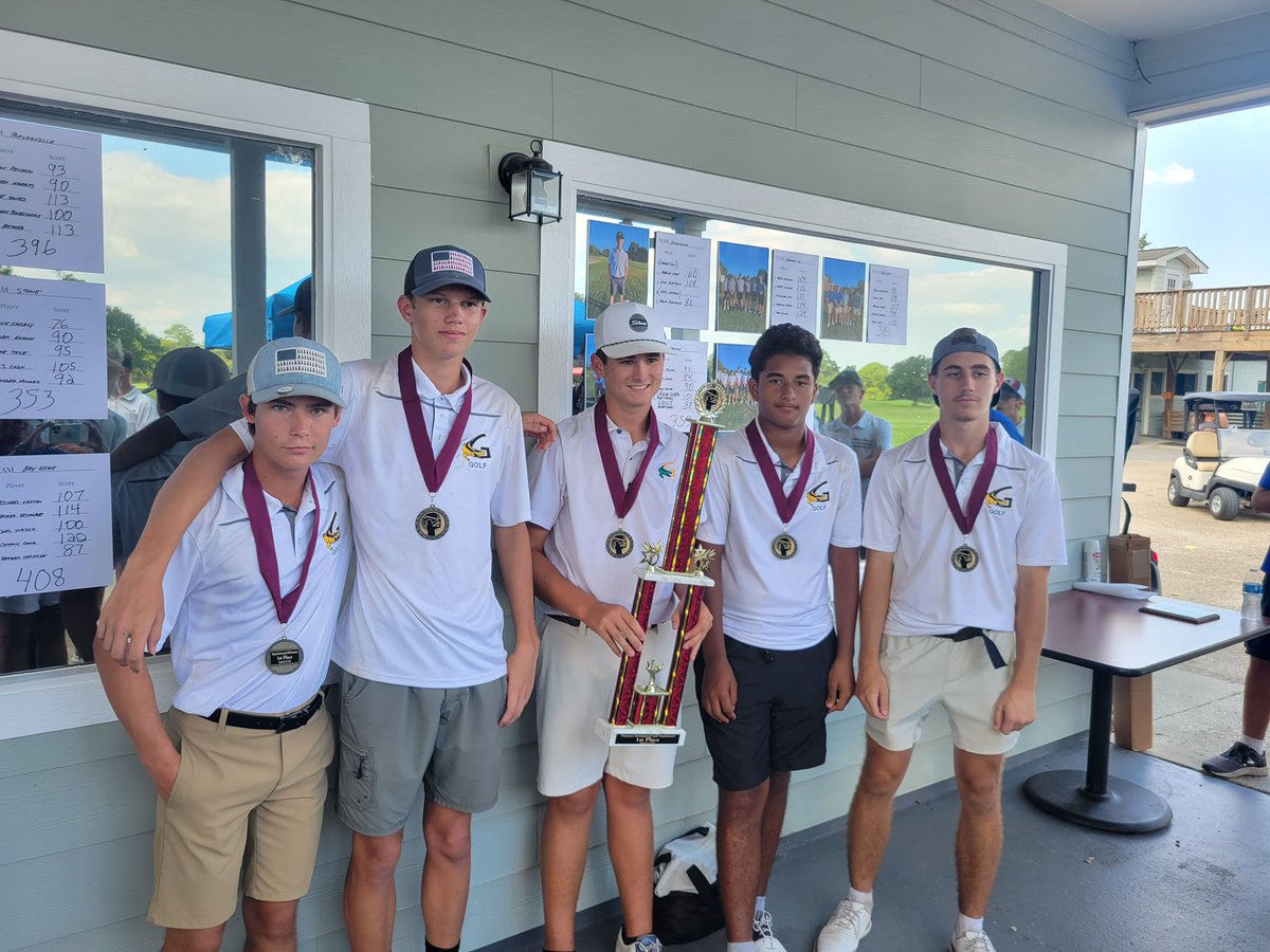 #Gautier High Golf News ⛳️

Gautier Boys Golf won 1st out of 18 @ the Picayune Invitational at Millbrook County Club.

Will Dickerson - low medalist with a 1 under par 71, Ronald Delgado shot an 83, Sam Cox, Damian Bacala, and Matthew Tanner all added an 86.

Way to go Gators!