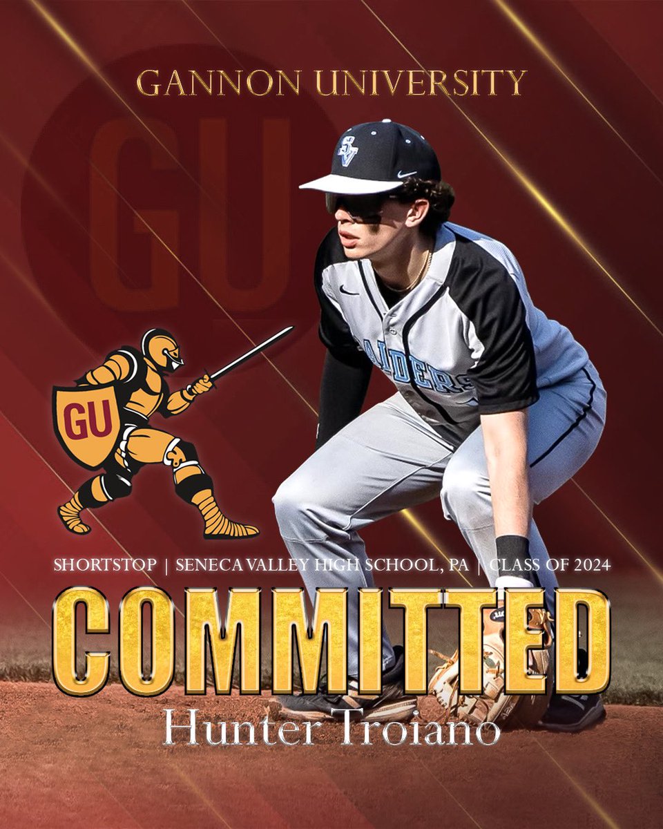 HunterTroiano's tweet image. I am proud to announce that I will be continuing my academic and athletic career at Gannon University! I would like to thank God, my family, and all of my coaches that have helped me on this journey. @CoachUhl35 @GannonBaseball @OhioProDevelops @TOPSbaseball