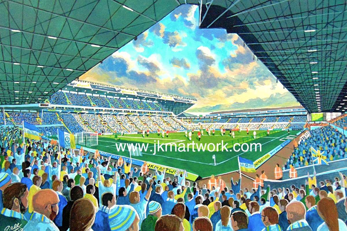 JKMartwork's tweet photo. hi @lufccp @SamDrewett4 @Radebe_Leeds @ingham37 @Easty_LUFC @lllufc @WaccoeOnline @TheSquareBall painting ive done of #lufc  #leedsunited #ellandroad  prints available now just £15 a3 size @ https://t.co/lwlE5y09nk RT's appreciated https://t.co/UVRvef8iPG