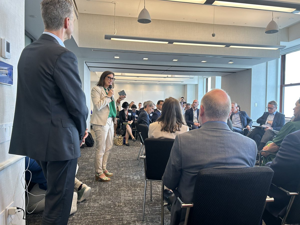 SkanskaGroup's tweet image. “What we need is concrete action.  And speaking of concrete… here is a little example of a reduced carbon emissions concrete our team has innovated and using in our projects”. #ClimateWeek2023 #ClimateActionNow