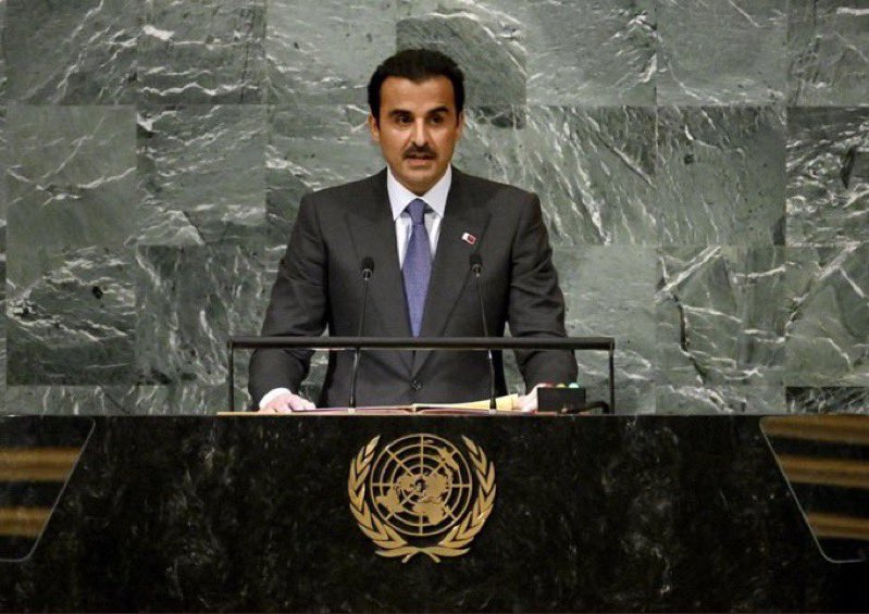 سمو الأمير <a href="/TamimBinHamad/">تميم بن حمد</a> 
نؤكد تضامننا مع الشعبين المغربي والليبي بشأن ضحايا الزلزال والفيضانات 
#خطاب_الأمير_المفدى