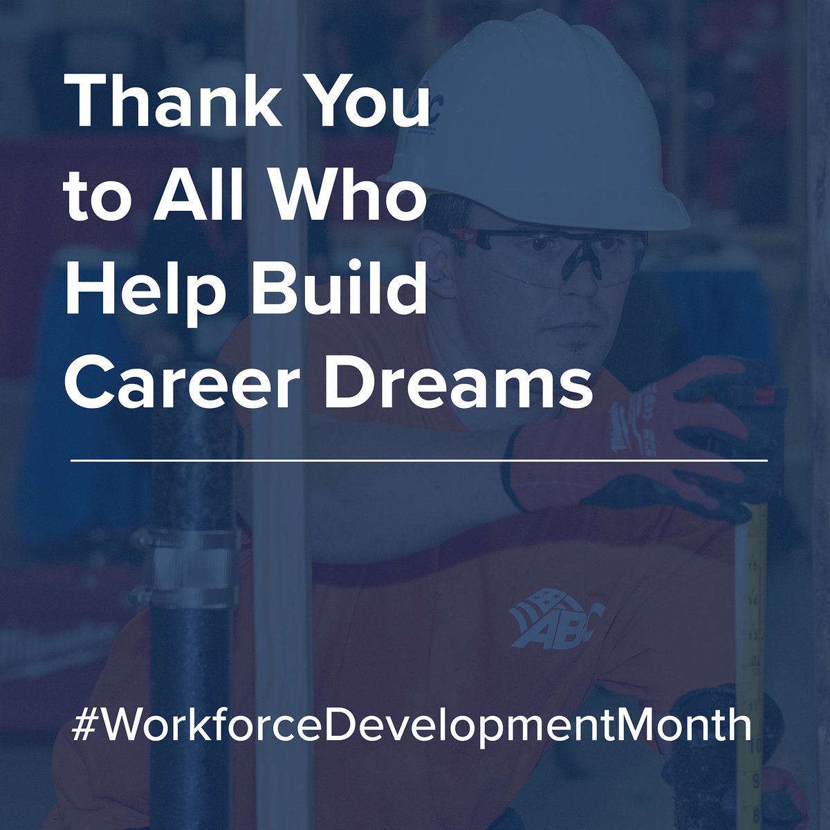 In celebration of Workforce Development Month, today and every day we celebrate ABC instructors who dedicate themselves to encouraging and educating the craft professionals of tomorrow. Thank you for all that you do!

#ABCMeritShopProud #WorkforceDevelopment