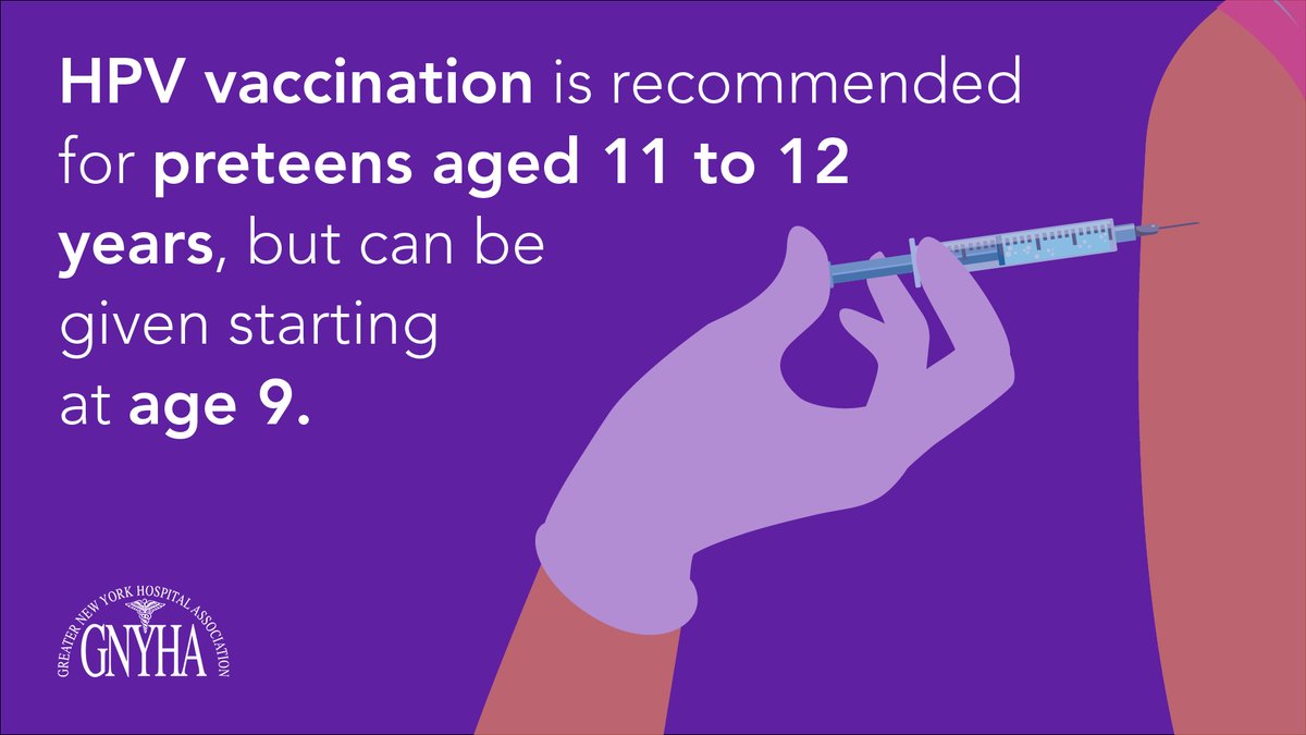 GNYHA's tweet image. #HPVvax is #cervicalcancer prevention. The Pap and HPV test can detect cervical cancer early. This Gynecologic Cancer Awareness Month, make an appointment to get vaccinated or screened.