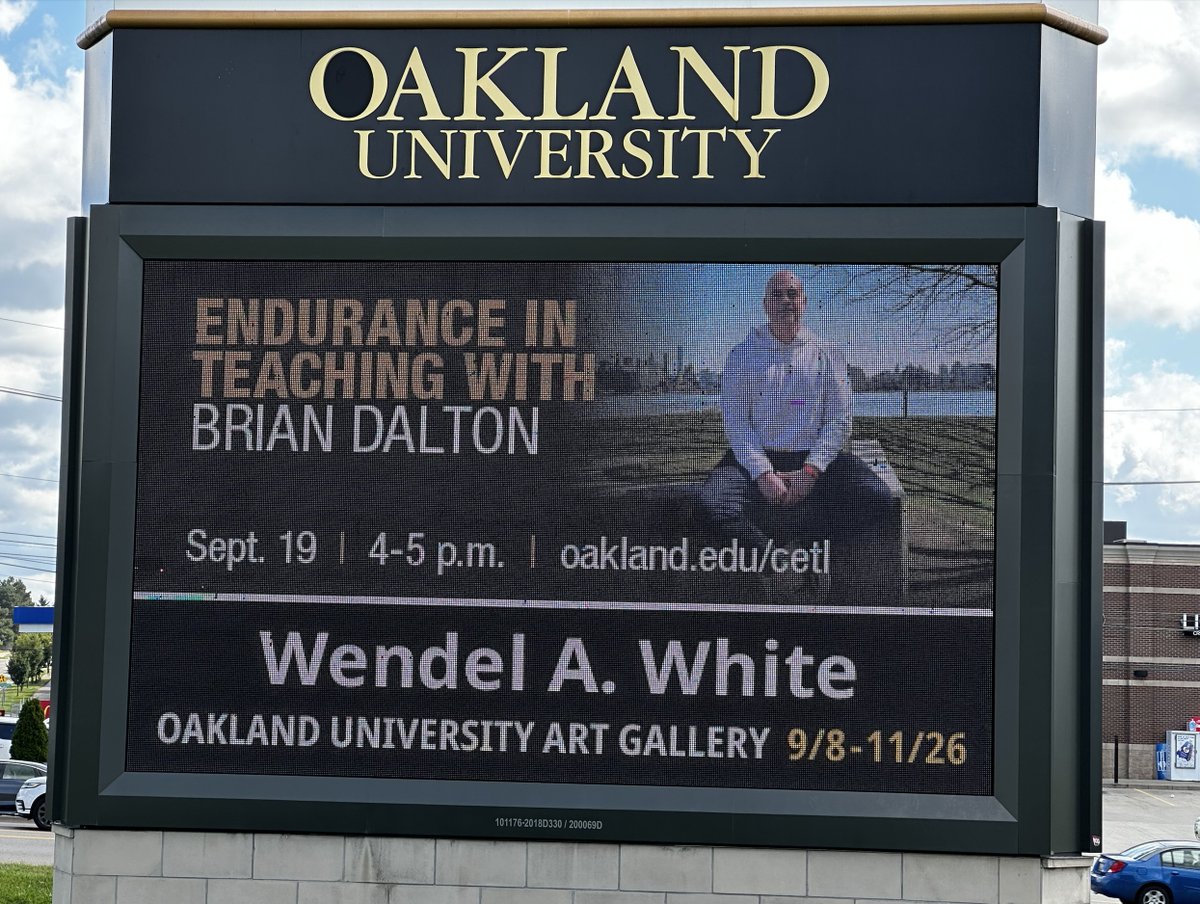 Up in lights! Our own Brian Dalton sharing his passion, working with teachers & professors at Oakland University today! Keep up the great work Brian! @teach4endurance #teaching #education #endurance #inspiration #musician #ironman #endure #workout #mentalhealth #growthmindset