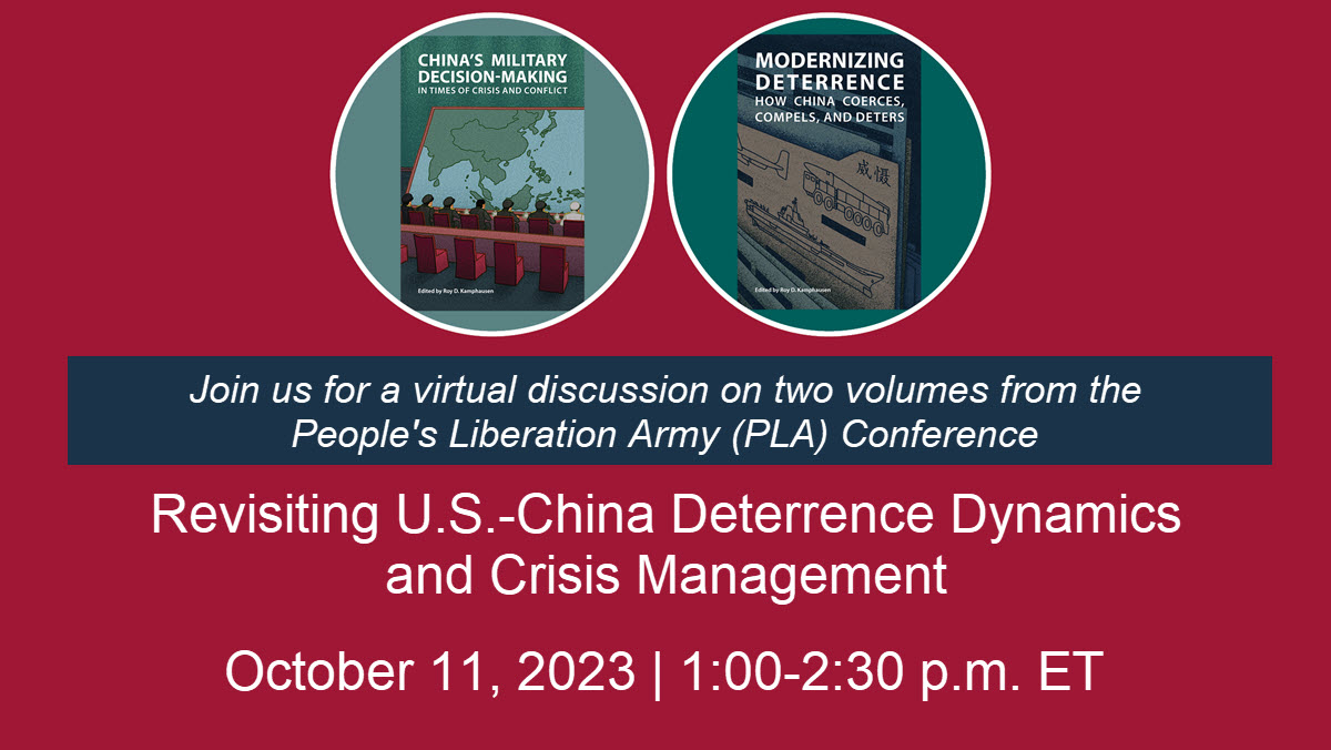 VIRTUAL EVENT OCT 11: Hear from Roy Kamphausen (NBR), @AndrewSErickson (@NavalWarCollege), @davidclogan (@TuftsUniversity), Nicola Leveringhaus (@KingsCollegeLon), @joy_shuxian_luo (@uhmanoa), @DavidSantoro1 (@PacificForum), and Zi Yang (@RSIS_NTU) : bit.ly/3Rog541