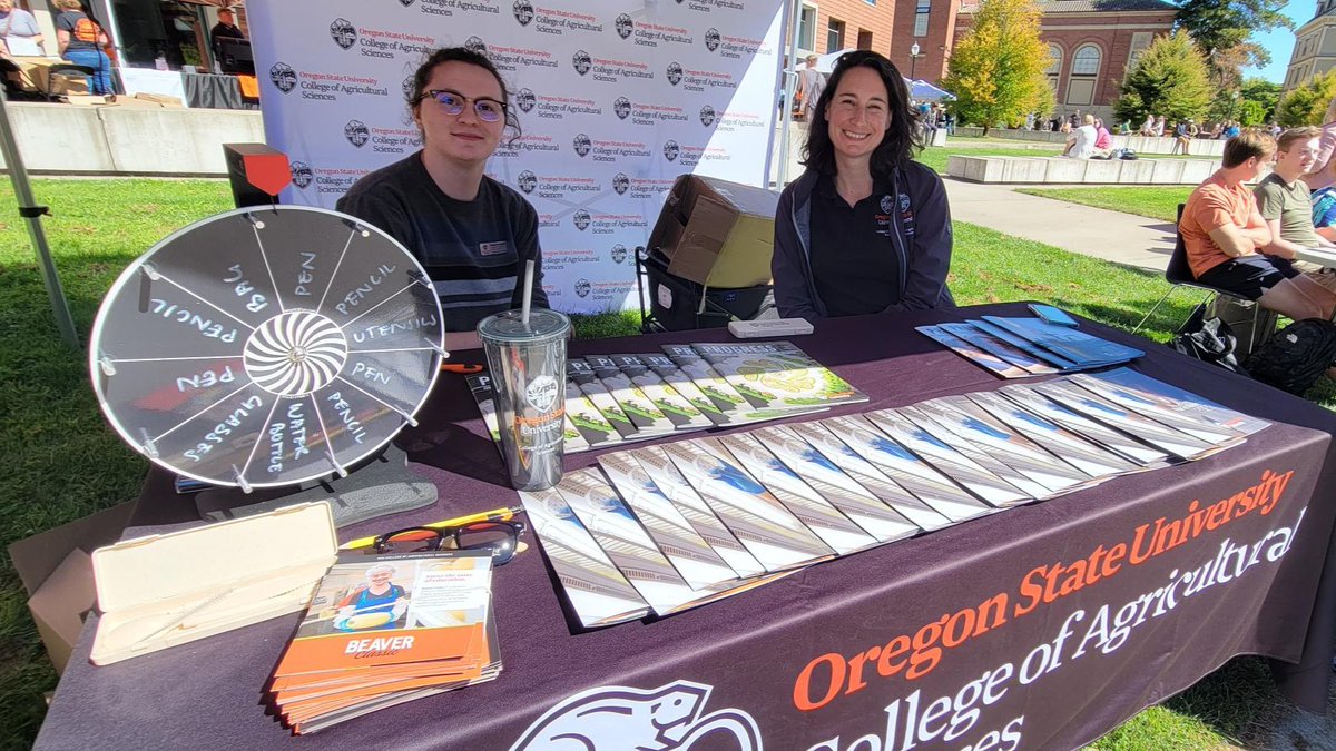 OSUAgSci's tweet image. Come say 'hi' during University Day! 👋

Find your place at the College of Agricultural Sciences.
&amp;amp;
Spin the wheel for a chance at a prize 👀

#UniversityDay #GoBeavs #AgSci