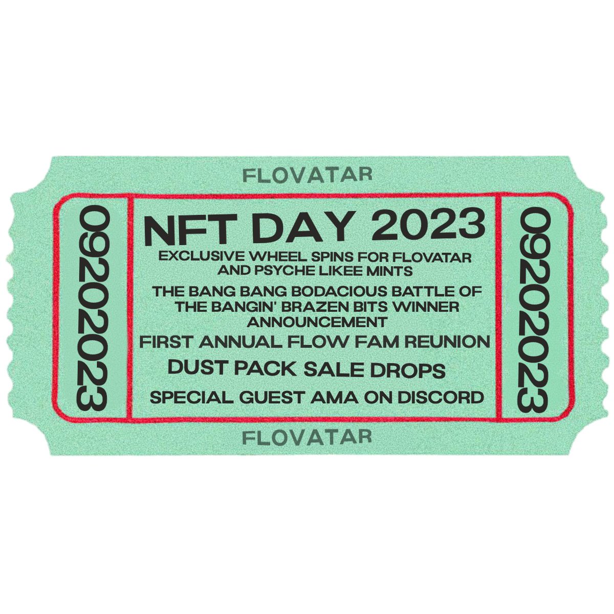 🎉Are you ready to party hard and celebrate #NFTDay with us? 🎉

We're going crazy tomorrow and we can't wait to have you join us! 🤯

Here's a sneak peek of what you can expect throughout the day: 👀

• Minters Incentive Program Wheel: This will be running alongside all minting