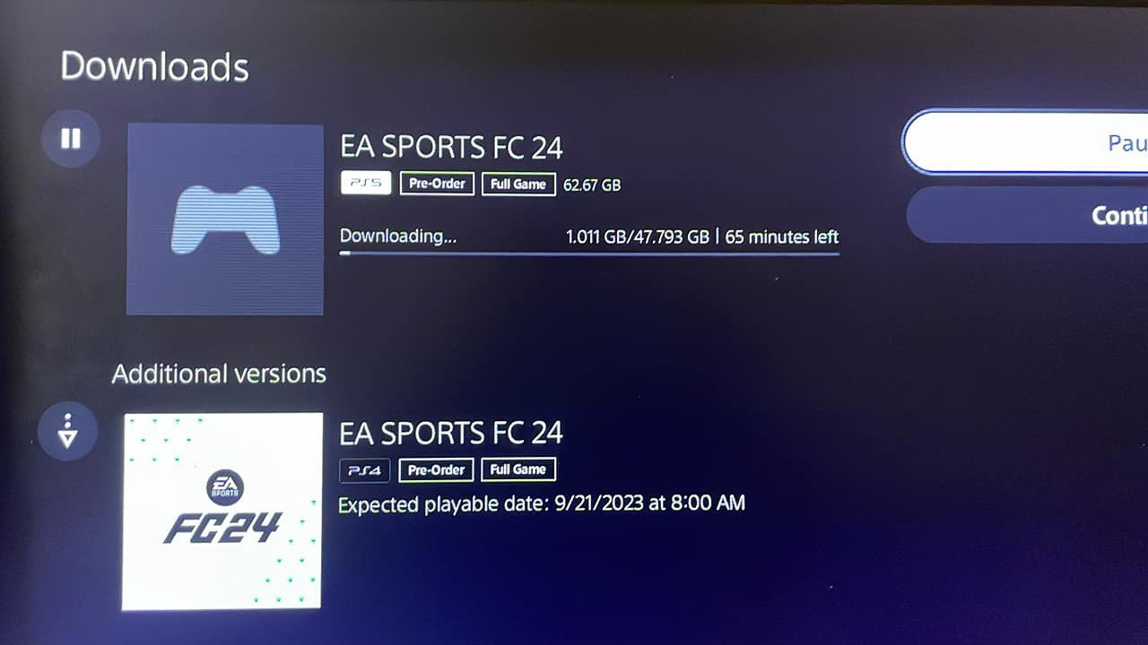 How to Preload / Download EA Sports FC 24 in PS4? 