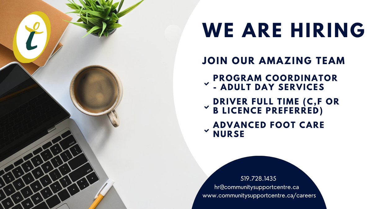 Join our team at Community Support Centre of Essex County! Make a difference in your community. Explore open positions now! #JobOpportunity #HiringNow #DreamJobAlert