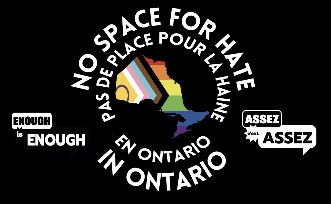 We are ready to say Enough is Enough; there is no space for hate in Ontario.

Check out the list of known and confirmed peaceful rallies in support of 2SLGBTQIA+ communities: ofl.ca/event/no-space…

Please join a rally in your area.
#EnoughisEnoughON #WorkersUnitedAgainstHate