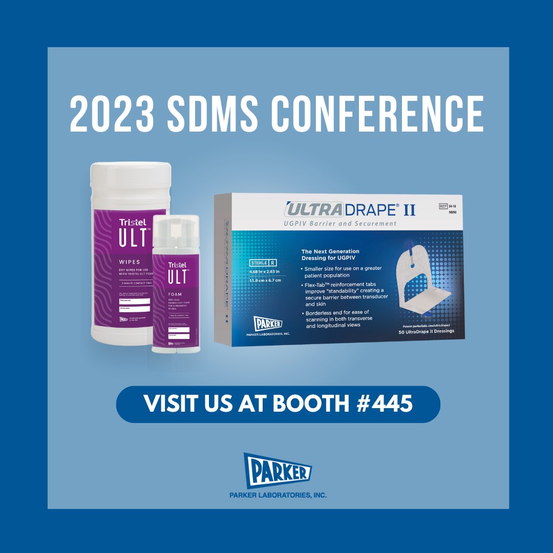 Parker Labs will be debuting our newest product innovation, Tristel ULT™, at the 2023 annual <a href="/theSDMS/">SDMS</a> conference on September 21-23.

Visit us at booth #445 to preview the HLD foam and visit our website at parkerlabs.com/products/trist…

#ParkerLabs #SDMS #TristelULT <a href="/TristelAmerica/">Tristel North America</a>