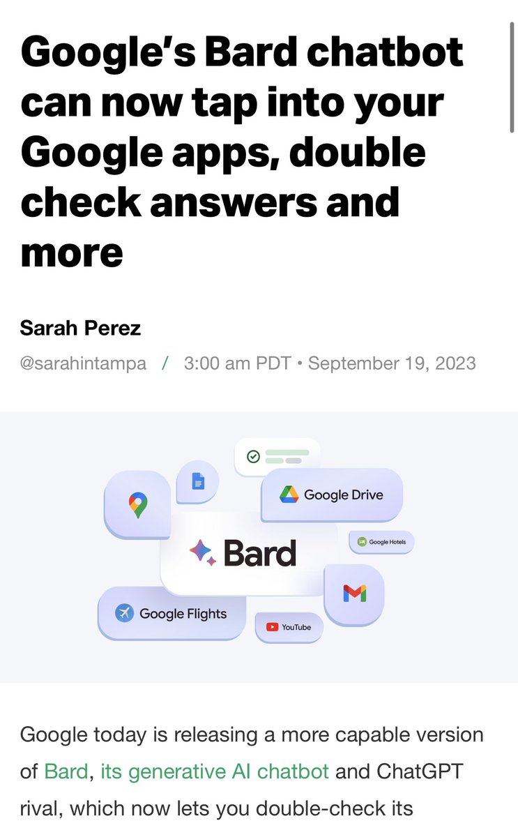 Google's Bard chatbot can now tap into your Google apps, double-check  answers and more