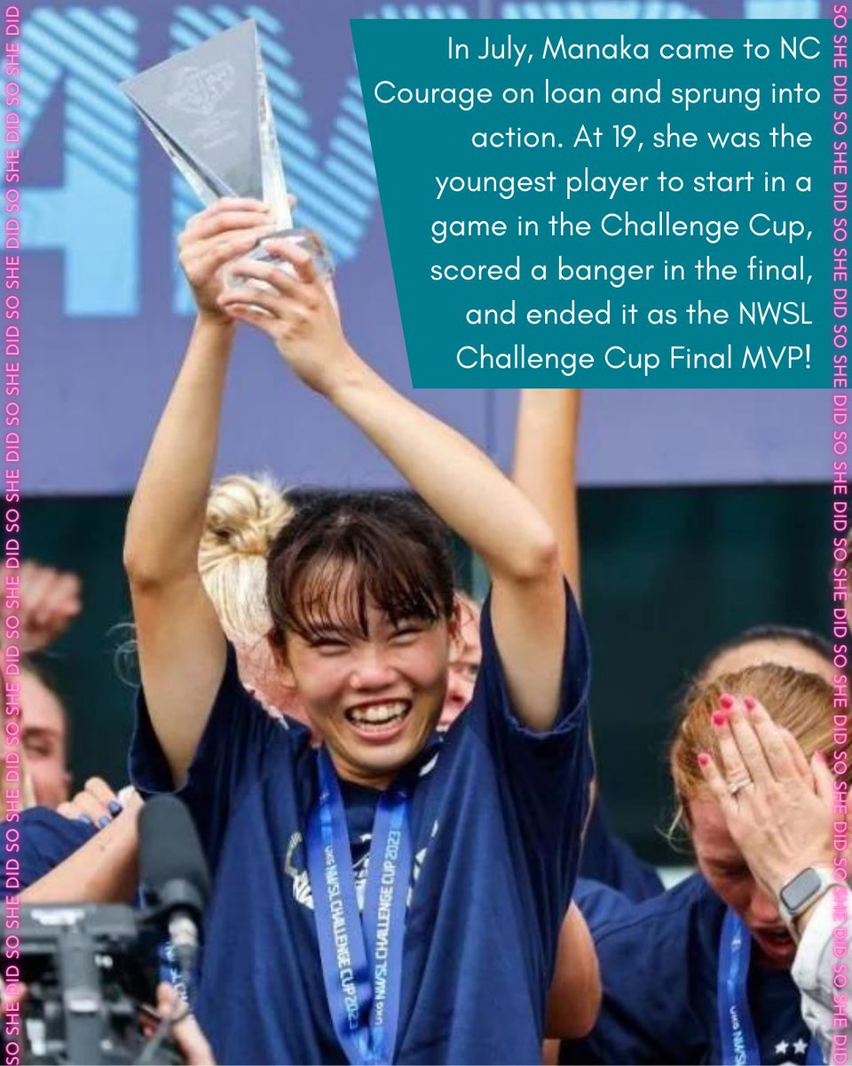 SoShxDid's tweet photo. ๐ฏ๐ต Manaka (she/her) may be fresh on the scene but she is making her name known. The young pro has been playmaking & scoring bangers in both @WE_League_INTL & @NWSL & she hasn't even been pro a year - and is still a teen!
#upandcoming #elevateher #woso #sheplayshere #soshedid https://t.co/cjNlDBMQQ9