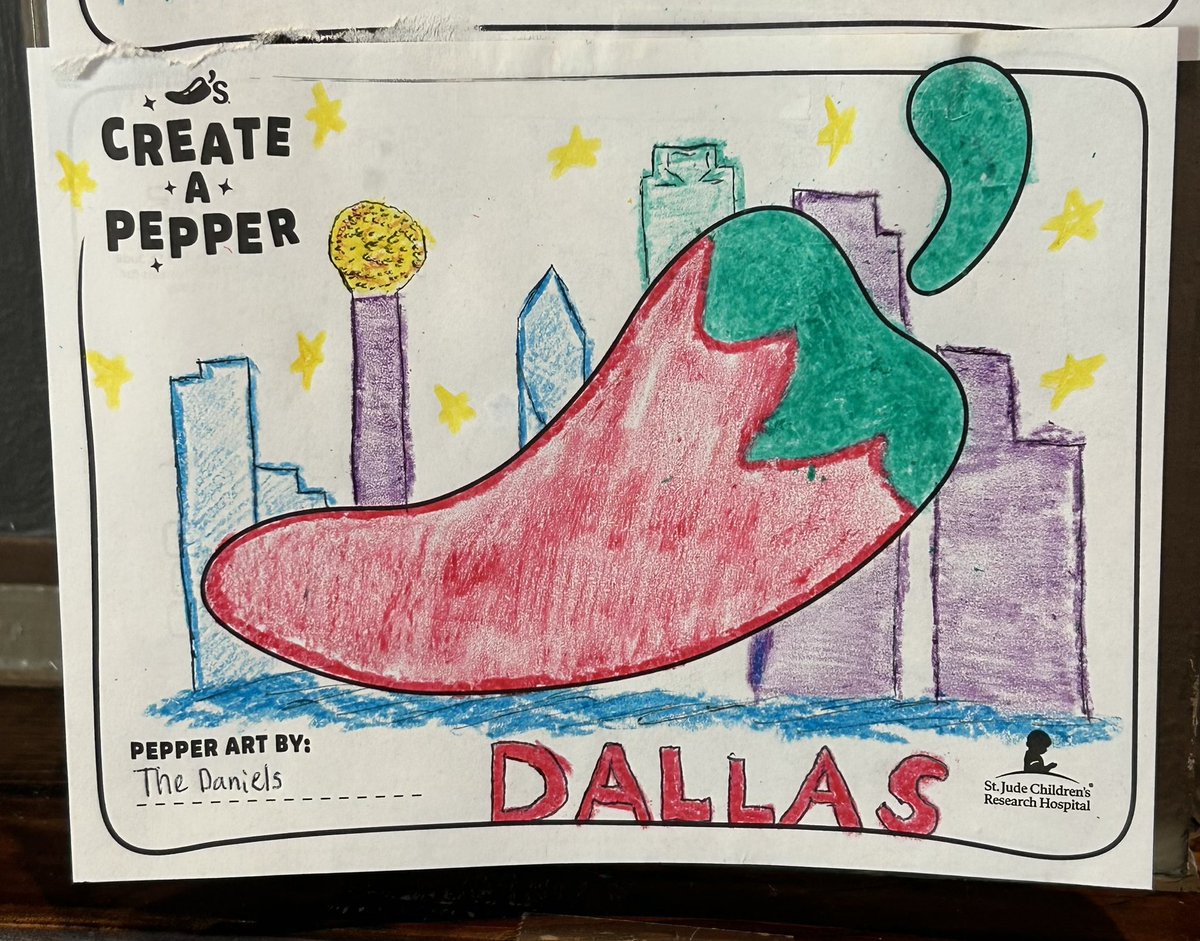 CaryLutka's tweet photo. Some of the art decorating the wall as here at Pinnacle Park! @Chilis @StJude @CreateAPepper https://t.co/ykS0s8UOp3