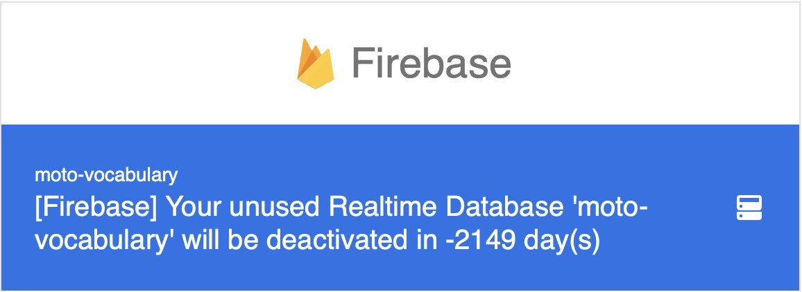 Soul_Wish's tweet image. Thanks, @Firebase for keeping me up to date. Glad to know that I still got -2149 days to handle this issue #programmingishard