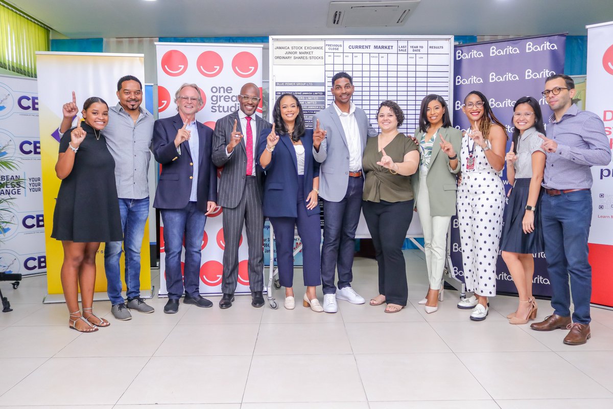 Today, One Great Studio (1GS) made its debut on the Jamaica Stock Exchange!
Let's take a look at some moments from this historic listing!

Call us at 888-429-5333 or visit
barita.com
if you’re ready to Make Your Money Work for You

#Barita #1GSListing #JSE