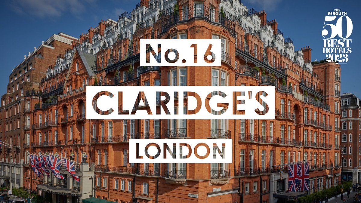50 Best Hotels (@50best_hotels) on Twitter photo Since its 1812 opening, No.16 has played host to British high society and discerning international guests. Congratulations to Claridge's in #London! #Worlds50BestHotels #50BestHotels <a href="/ClaridgesHotel/">Claridge’s</a> Since its 1812 opening, No.16 has played host to British high society and discerning international guests. Congratulations to Claridge's in #London! #Worlds50BestHotels #50BestHotels <a href="/ClaridgesHotel/">Claridge’s</a>