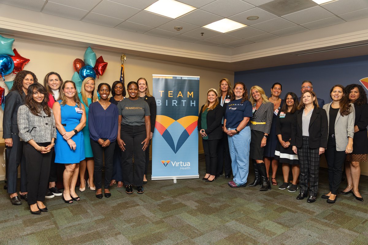 VirtuaHealth's tweet photo. Exciting News! Virtua Mount Holly Hospital is now TeamBirth NJ! We're thrilled to introduce this vital initiative that promotes shared decision-making during childbirth. https://t.co/KQw9ItUbIg