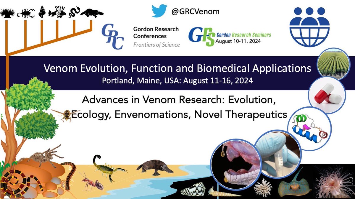 Updated pages for #GRCVenom24 #GRSVenom24! 🪸🪼🐙🐌🐚🕷🕸️🦂🐜🐛🐝🐍 The chairs are working hard organizing these conferences for August 2024. Check in with this page for more important dates and opportunities! GRC 2024: grc.org/venom-evolutio… GRS 2024: grc.org/venom-evolutio…