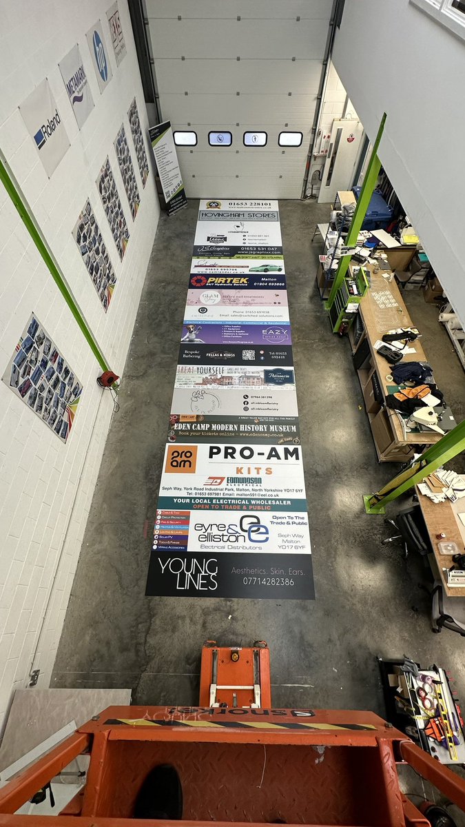 A pleasure to #design &amp; #print all these ##football #sponsorshipboards for #oldmaltonstmarysfc