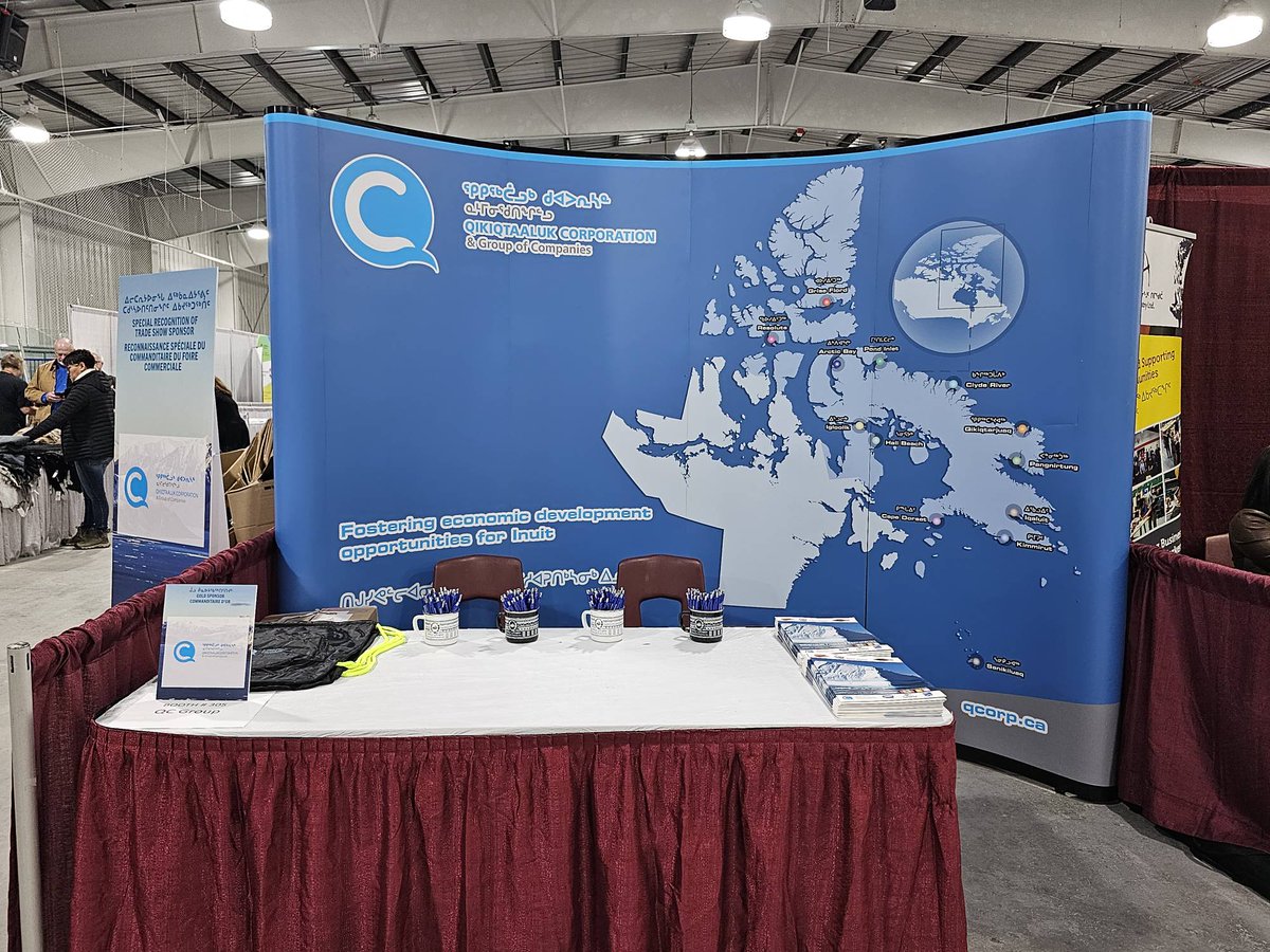 ᑕᑯᔭᖅᑐᕈᓐᓇᖅᑎᒍᑦ ᓄᓇᕗᒻᒥ ᐃᖅᑲᓇᐃᔮᓂᑦ ᑕᑯᒃᓴᐅᑎᑦᑎᓂᕐᒥ, ᐃᖃᓗᖕᓂ. ᓯᑎᐱᕆ 19-21!
Visit our booth at the Nunavut Trade Show in Iqaluit, September 19-21.
#QikiqtaalukCorp #NUTradeShow2023 #QC