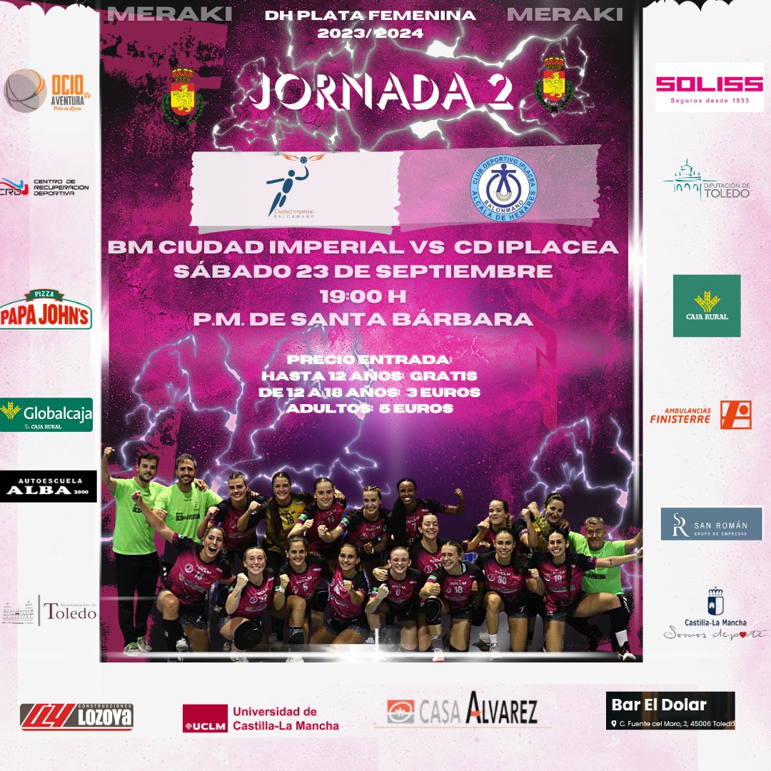 BMCImperial's tweet photo. ¡EL PRIMER PARTIDO EN CASA LLEGA EL SÁBADO!

A las 19:00 h en el P.M. de Santa Bárbara recibiremos al @CDIplacea 🙌

▶️ El precio de las entradas para los no socios incluido en el cartel.

¡Os esperamos en el pabellón para arrancar como locales de la mejor manera!

#MERAKI #BMCI https://t.co/9h4NpV1uQr