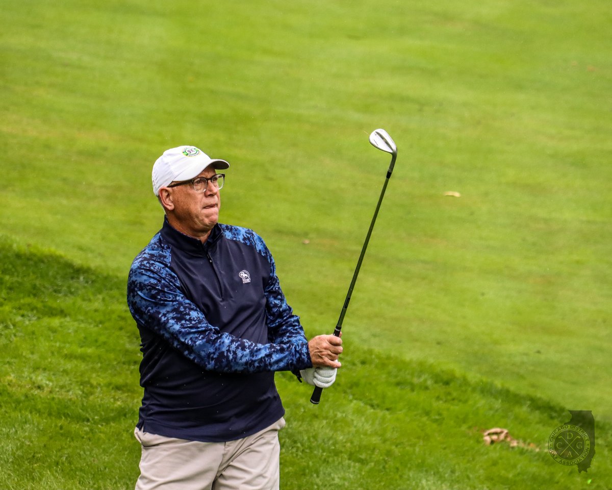 CDGAGolf's tweet photo. A damp Tuesday at Rockford.

Defending champ Scot Frankenreider holds a three-shot advantage in the 37th #ILStateSrAm following a 2-over 73. A host of senior stalwarts loom heading into Wednesday's finale.

📰: https://t.co/tFSVBpSjYK
📸: https://t.co/LyNEE2V0ey https://t.co/kKaQcqAhlC