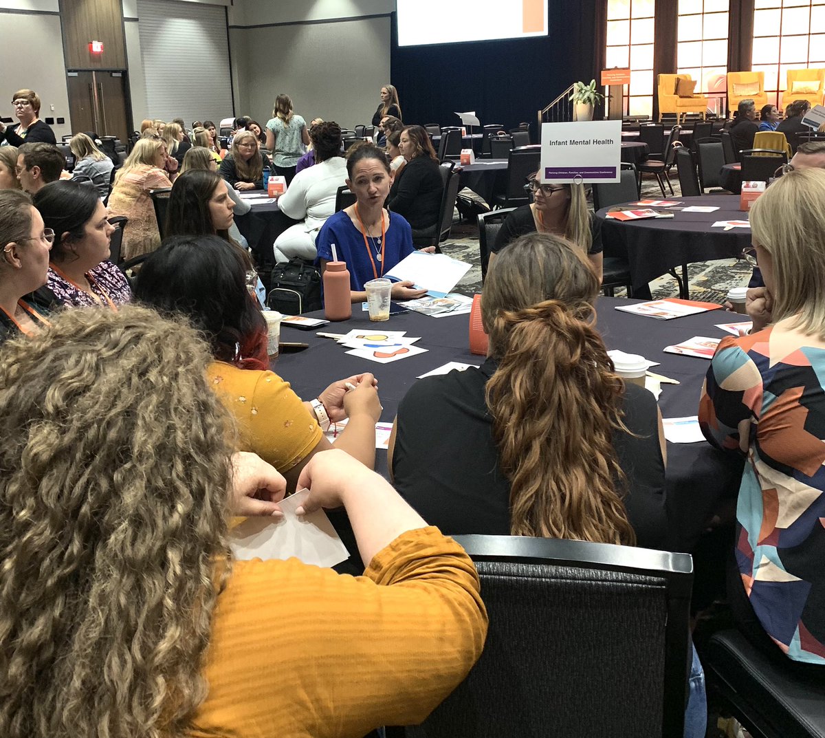 NDE_News's tweet image. “Ask an Expert” table conversations are a great way to gain knowledge &amp;amp; forge new friendships. It’s always great to have someone you can find out information from without several back &amp;amp; forth calls or emails. #InstantKnowledge #ThrivingChildren2023