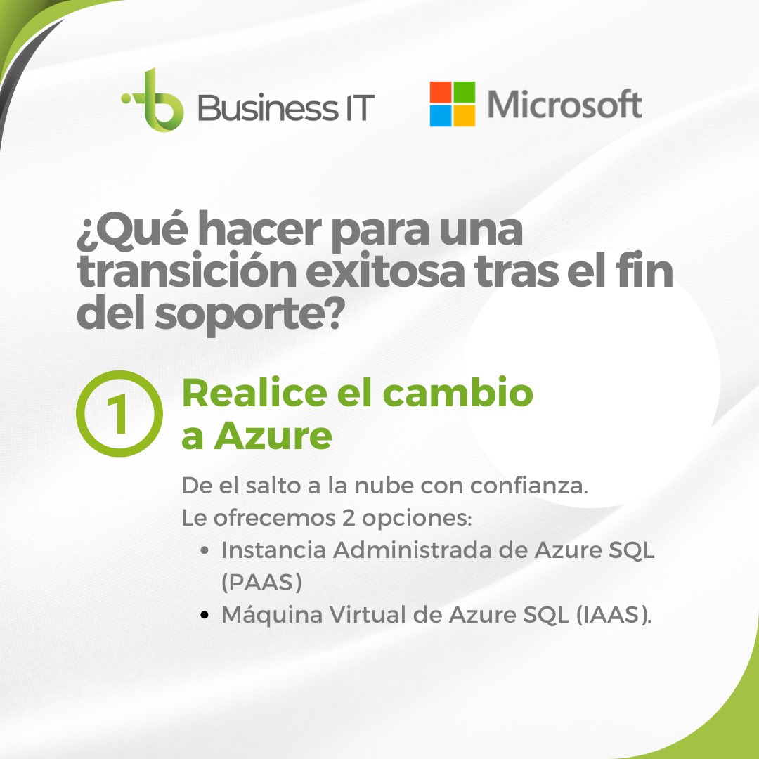 GrupoBusinessIT's tweet image. Conozca las decisiones vitales que debe tomar para una transición exitosa tras el #findelsoporte de #WindowsServer y #SQLServer2012💡
▶️ Contáctenos hoy mismo en: expertos@grupobusiness.it
▶️ Conozca más información aquí: bit.ly/alternativas-f…
#Microsoft #BusinessIT