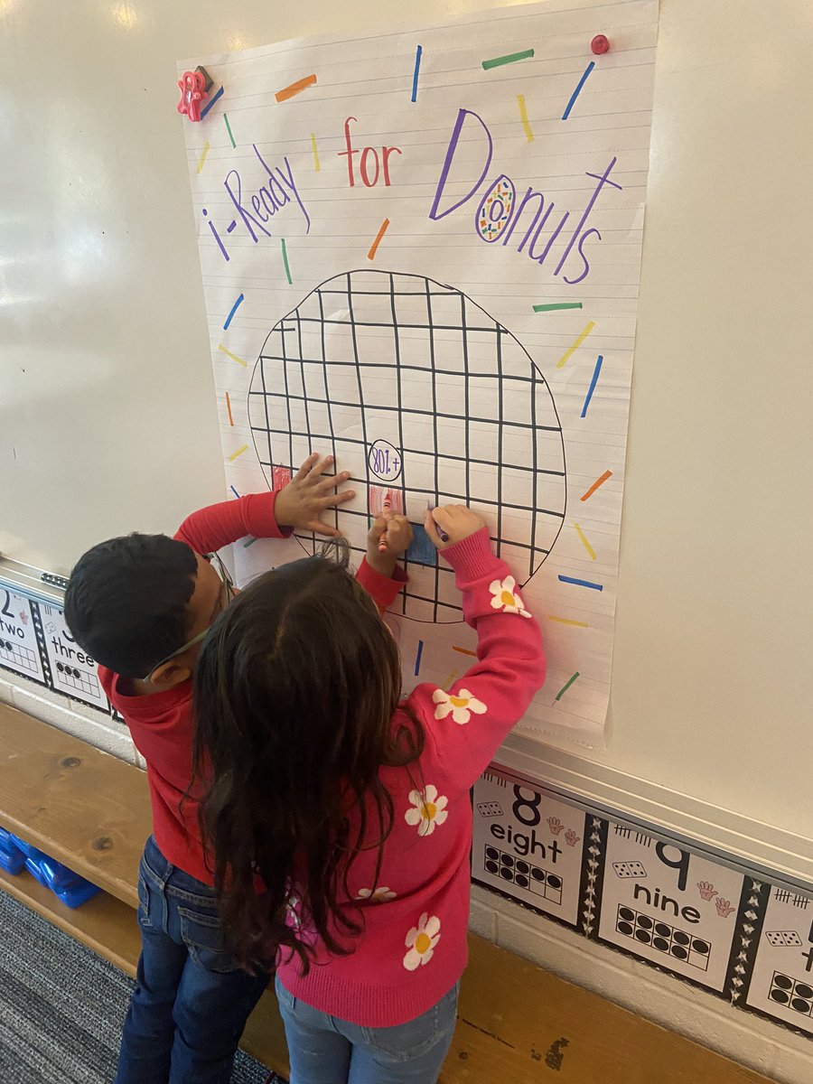 Kindergartners working hard towards their IReady donut goal! <a href="/WOPineCreek/">Pine Creek School</a>